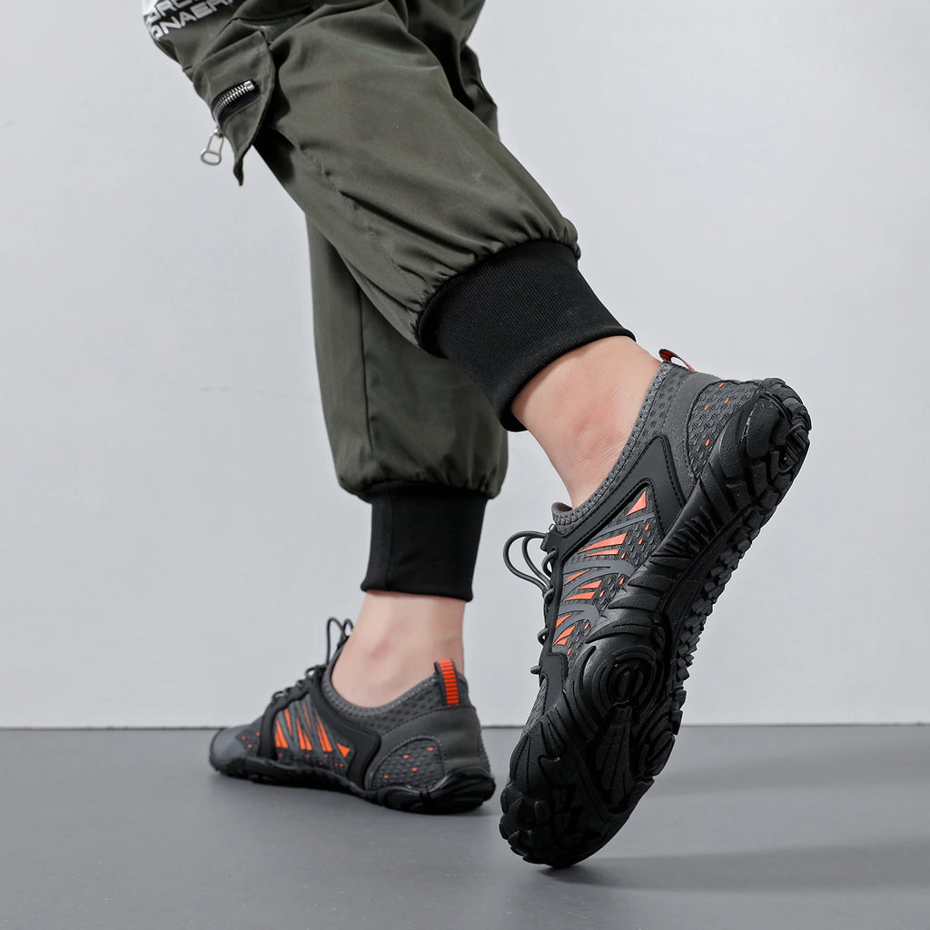 Wide Barefoot Shoes for Womens Mens Outdoor Running Zero Drop Casual Sneaker Minimalist Shoes - Sun Studio