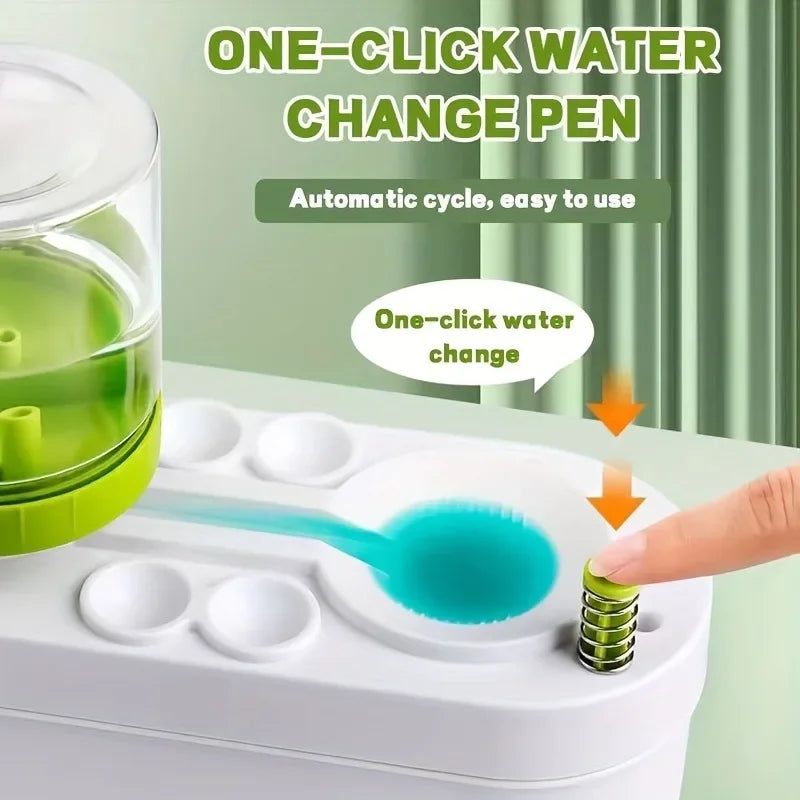 Paint Brush Cleaner Machine-Art Tool Washer with Water Circulation System for Gouache Watercolor Brushes (Student & Artist Use) - Sun Studio