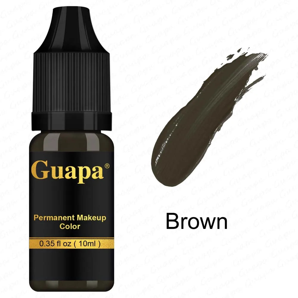 10ML Tattoo Ink Mikropigment Lippen Augenbrauen Permanente Makeup Pigment Tattoo Zubehör für Tattoo Augenbrauen Eyeliner Lippen