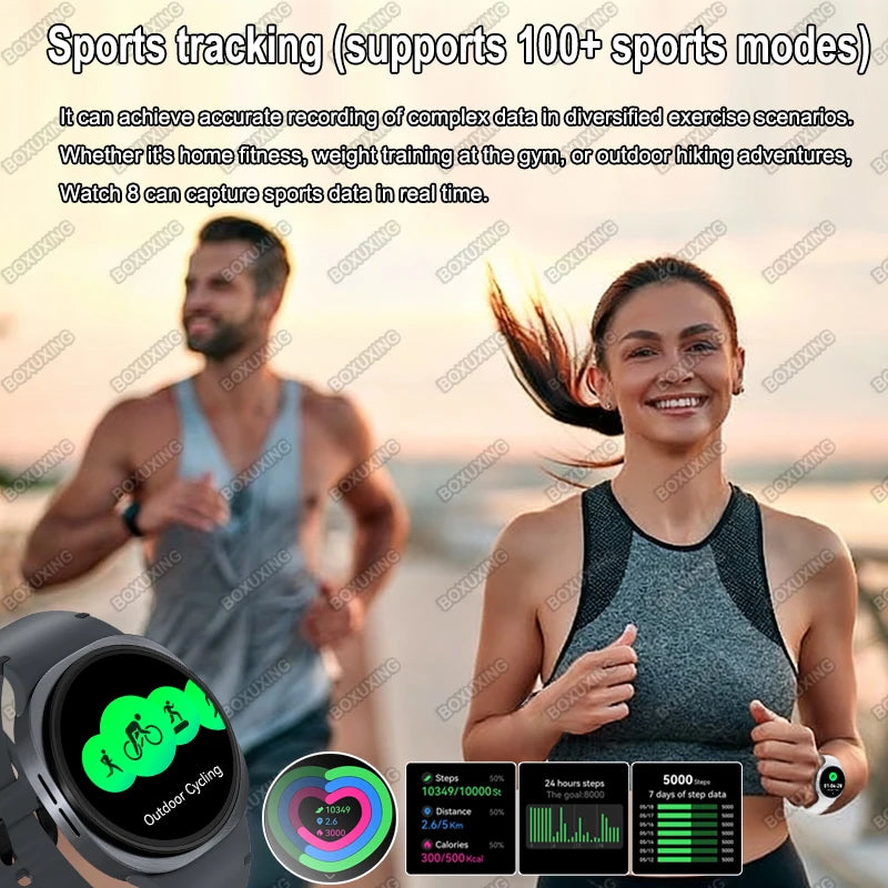 Watch 8 Mini GPS Track Smart Watch Men Women Map Navigation Bluetooth Call NFC IP68 Waterproof Compass Sport Smartwatch 2025 New - Sun Studio