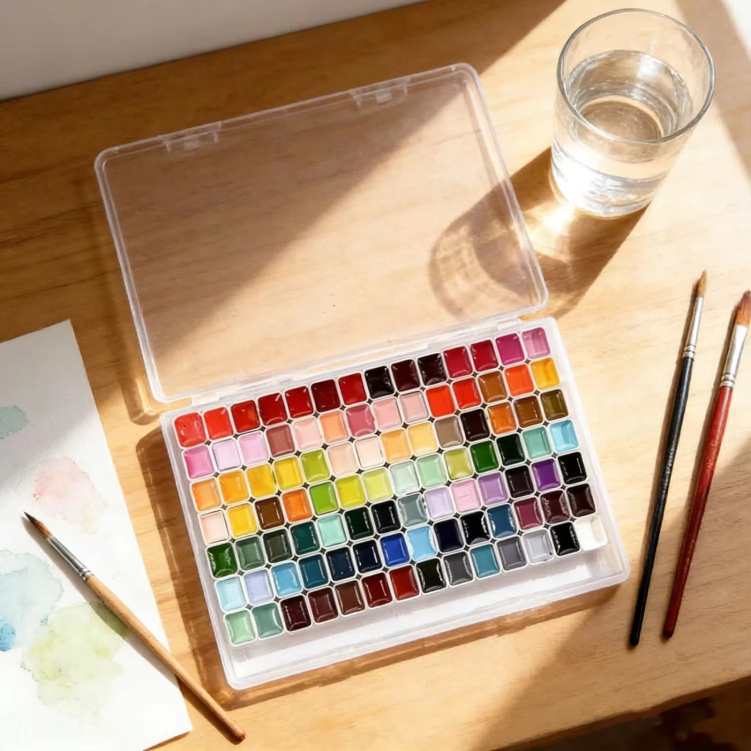 Watercolor Paint Set 98/60Colors, Professional-quality art supplies for artists adult painting aketching, Non-Toxic - Sun Studio