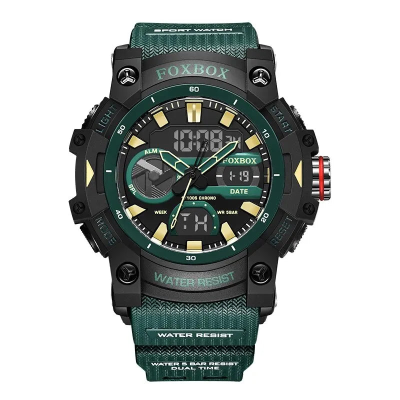 LIGE Fashion Digital Watches For Men Top Brand Luxury Military Waterproof Watch Men Casual Sport Dual Display Watch Montre Homme - Sun Studio