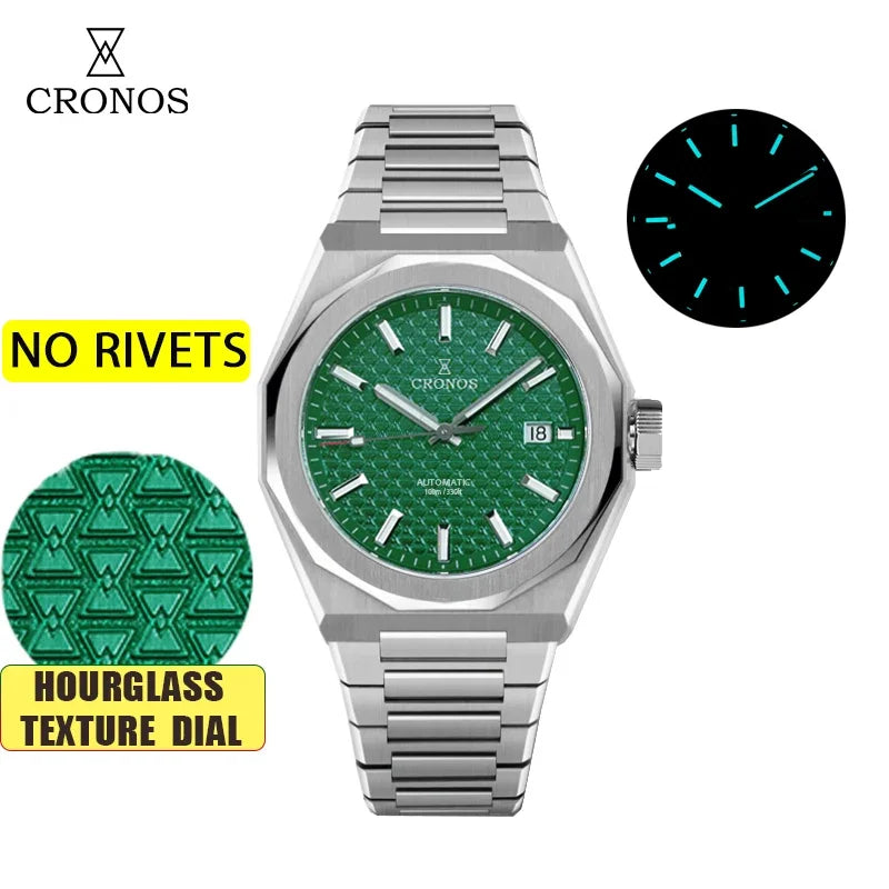2025 Cronos L6028 New Dial Limited 39mm PT5000 See-through Caseback Men Automatic Wristwatches 10ATM Lumious V3 Watches for Men - Sun Studio