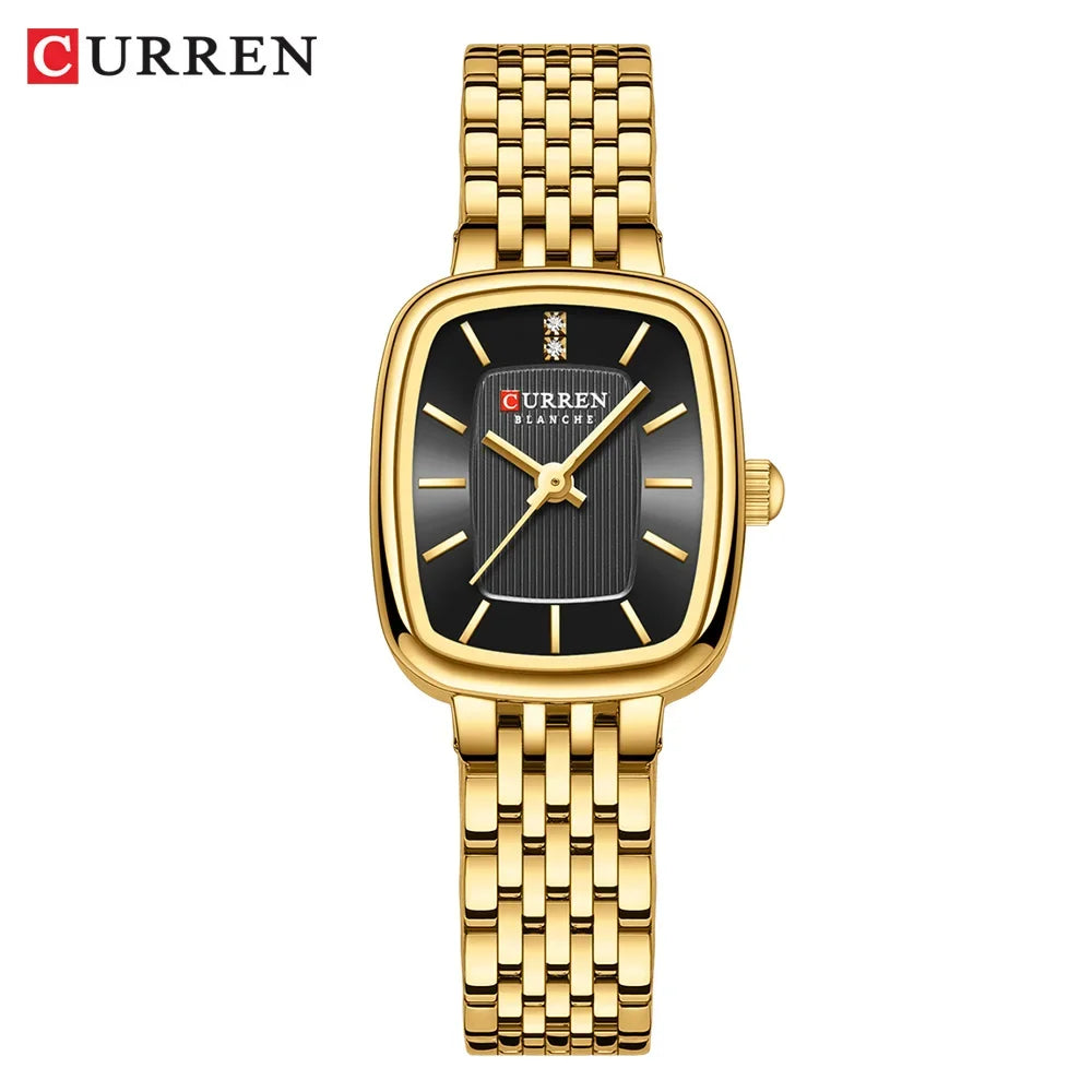 CURREN Luxury Women Watches Fashion Casual FemaleLadies Stainless Steel Quartz Wristwatches Life Waterproof Girlfriend Gift - Sun Studio