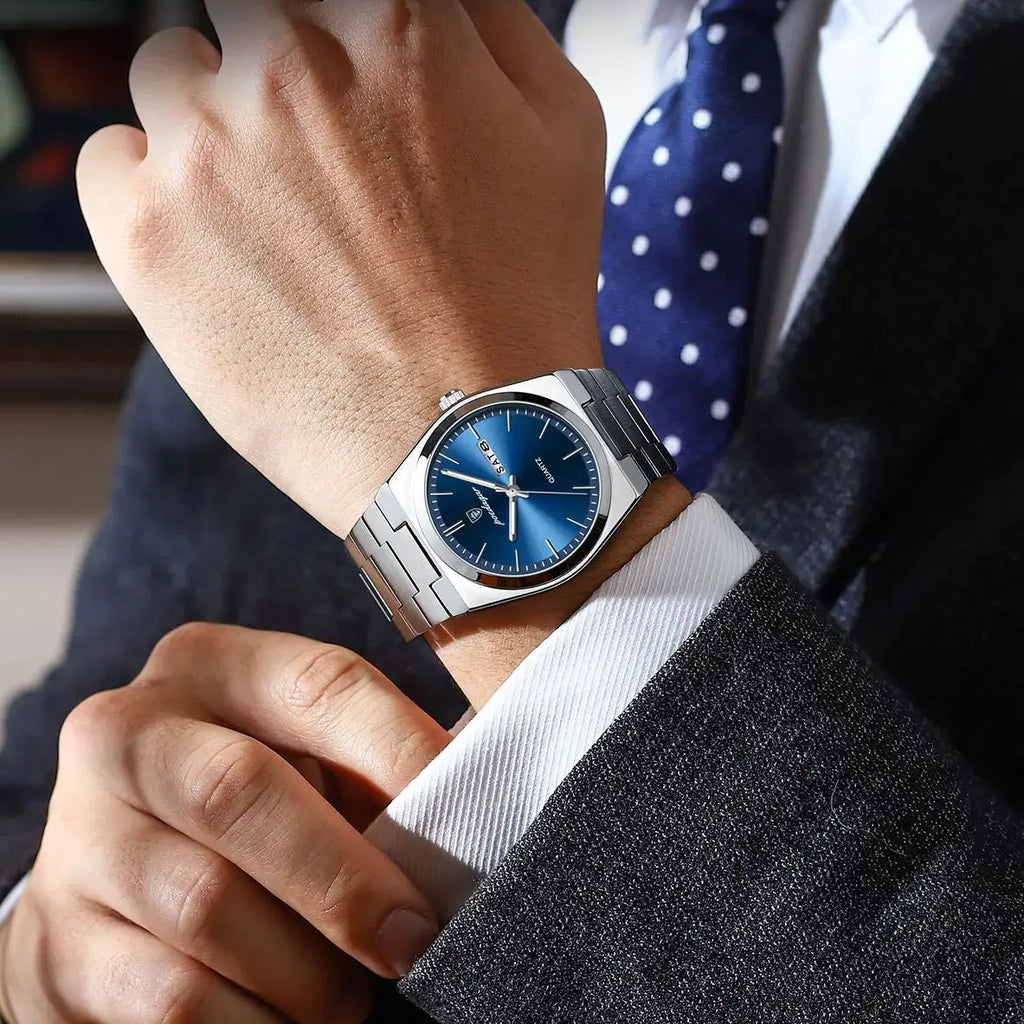 POEDAGAR Luxury Watch For Man Waterproof Luminous Date Week Stainless Steel Men Watch Casual Quartz Men's Watches Male Clock+box - Sun Studio