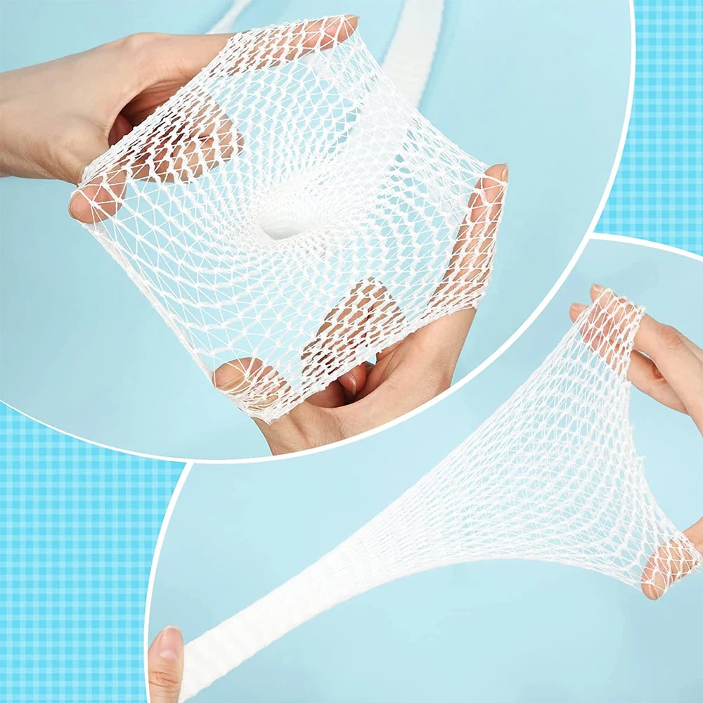 1 Roll Elastic Net Wound Dressing Net Tubular Bandage Mesh Tubing Tubular Gauze Fix Breathable Bandage Retainer for Adults Ankle - Sun Studio