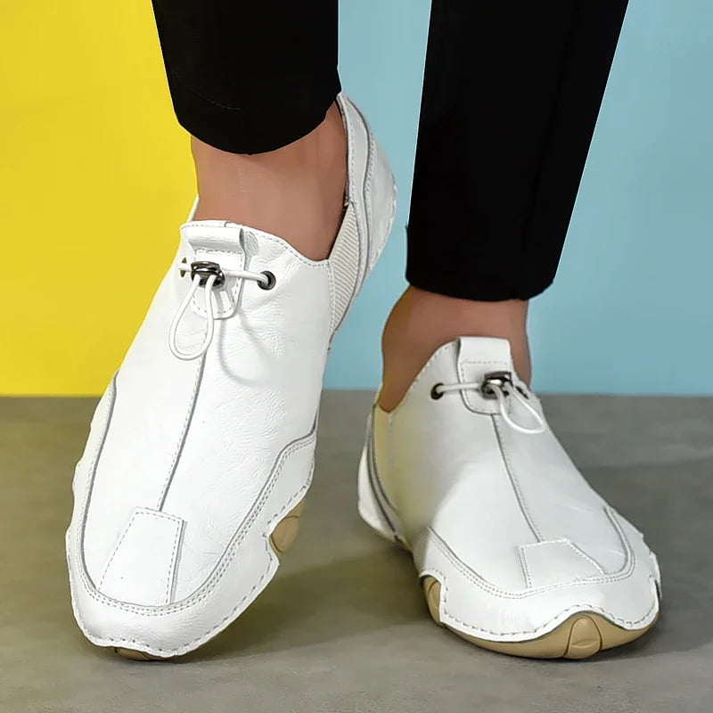 Size 38-47 Men Sneakers Leisure Comfortable Walking Genuine Leather Shoes Sports Outdoor Footwear Loafers Male Trainers 2021 - Sun Studio