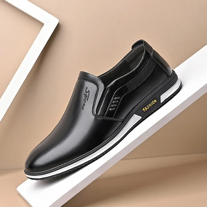 Spring and Autumn Men's English Leather Shoes Outdoor comfor Footwear Men fashion Formal Shoes High Quality trendy Zapatos - Sun Studio