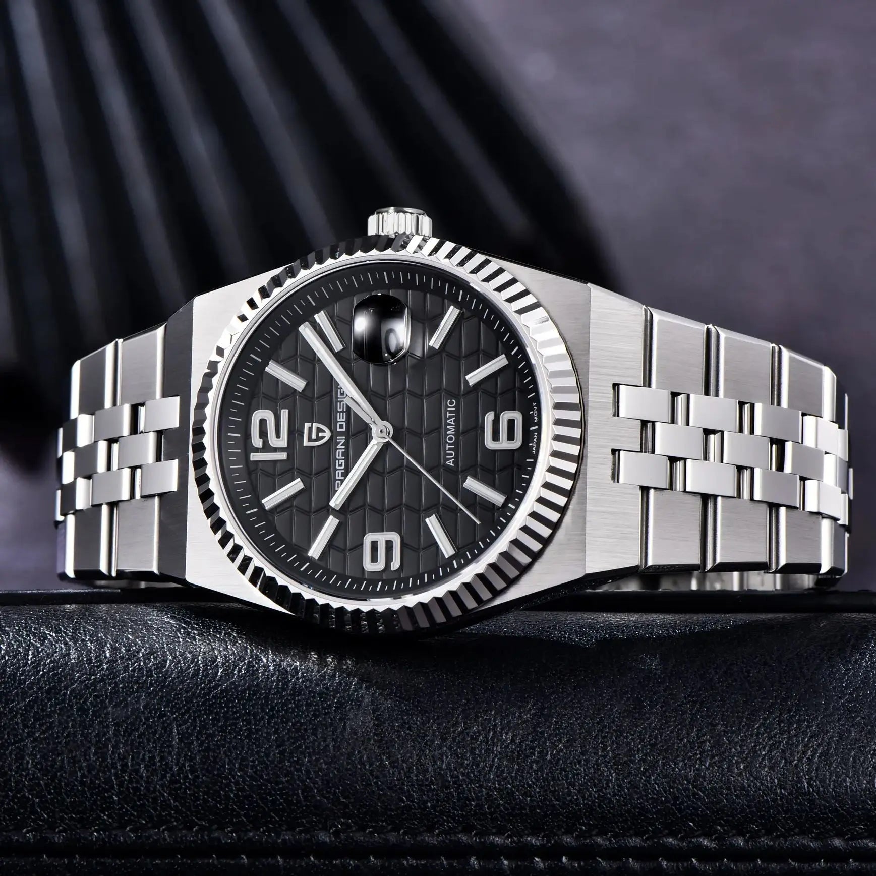 2026 New PAGANI DESIGN 3D Rhombus Dial Luxury Automatic Watch For Men Fashion Business Mechanical Wrist watches Sapphire crystal - Sun Studio