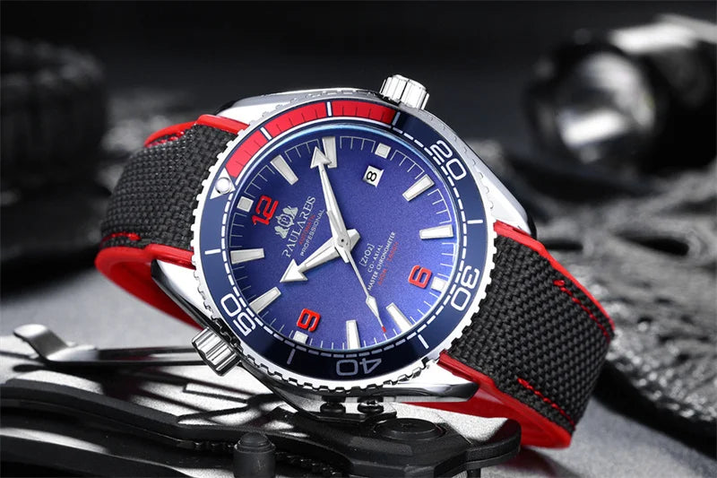 Luxus Automatische Herren Uhr Hochwertige Mechanische Selbstaufzugsbewegung Gummiband Wasserdicht Leuchtender Kalender Herren Uhren