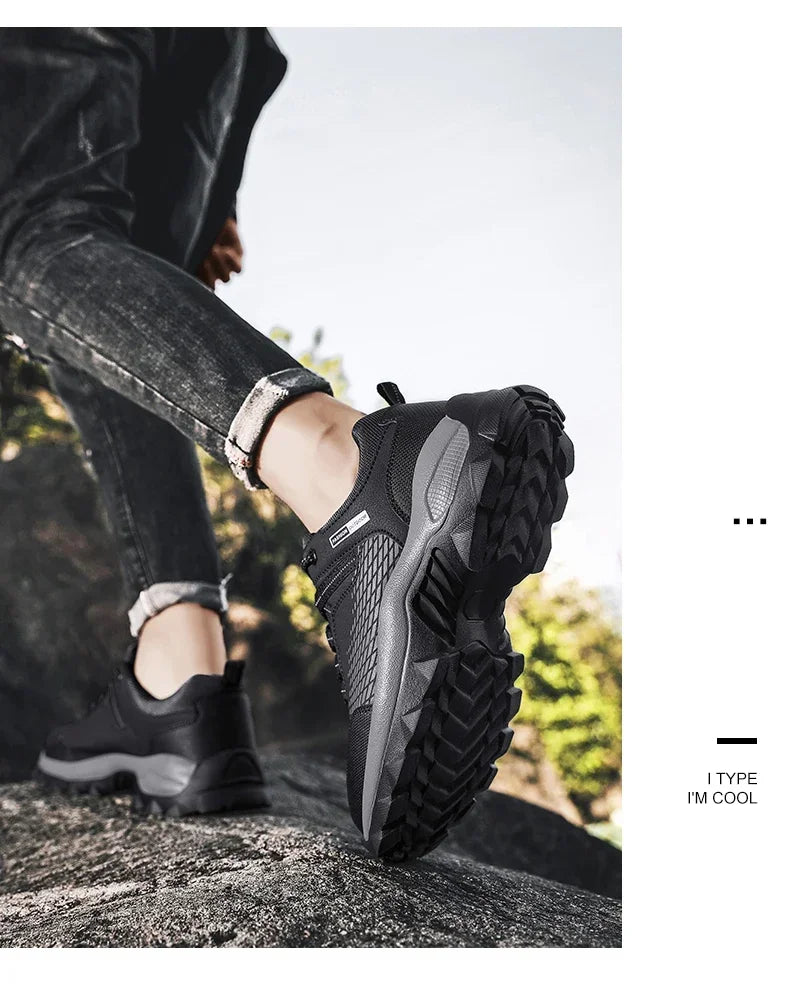 Men Boots Outdoor Sneakers Men Shoes 2025 New Fashion Male Casual Footwear Comfortable Tenis Masculino Botas Men Sneakers Shoes - Sun Studio