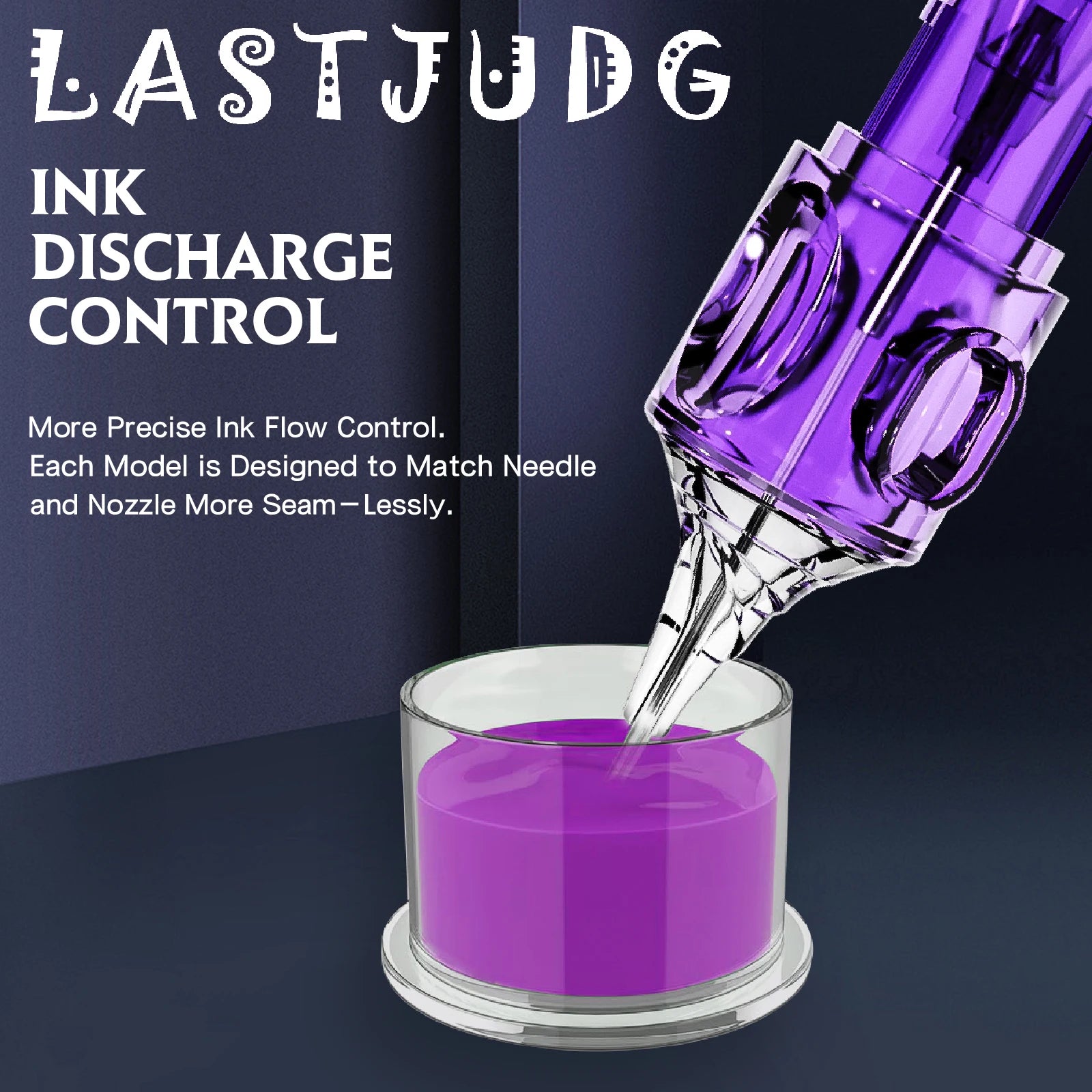 Tattoo Cartridge Needles POSEIDON 20PCS Disposable Safty RL RS RM M1 Tattoo Needle Hot Sale Purple Tattoo Cartridge Needles - Sun Studio