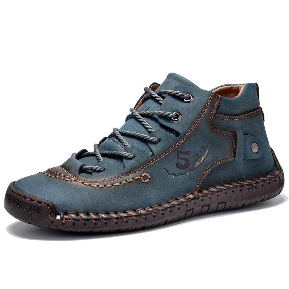 Handgefertigte lässige Lederschuhe für Männer Stiefeletten Herren Slipper bequeme Gehschuhe Herren Flats Sonderverkauf Mokassins Schuhe Übergröße
