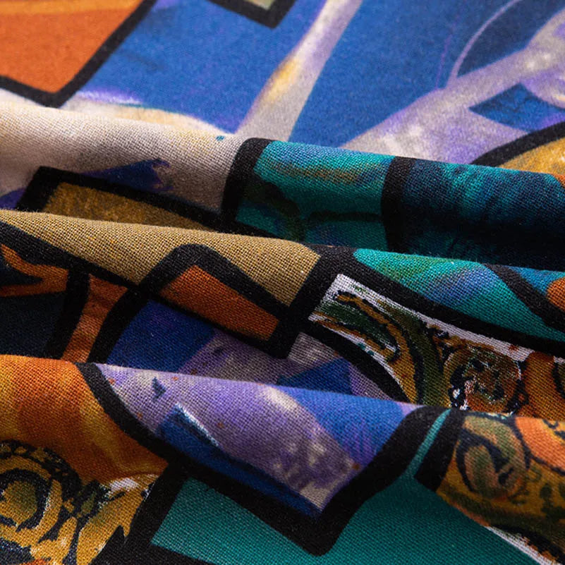 Bohemian Stoff Ethnisch Vintage Retro Boho Bedruckte Baumwolle Leinen Wohnkultur Polstertextil
