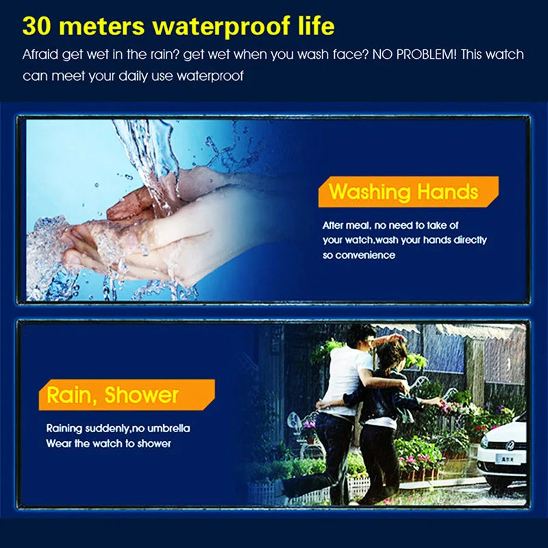 Sports Digital Electronic Watch 55mm Large Dial Sport Watch Outdoor Multifunction Watches Clock for Men Teen Student - Sun Studio