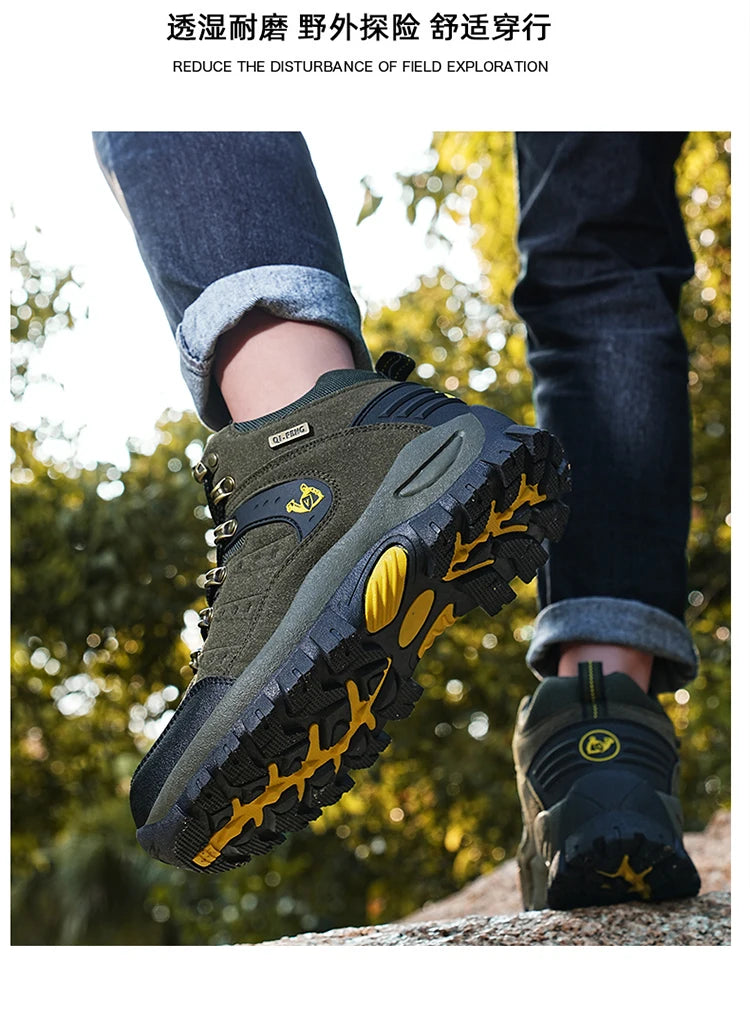 New Couples Outdoor Mountain Desert Climbing shoes Men Women Ankle Hiking Boots Fashion Classic Trekking Footwear - Sun Studio