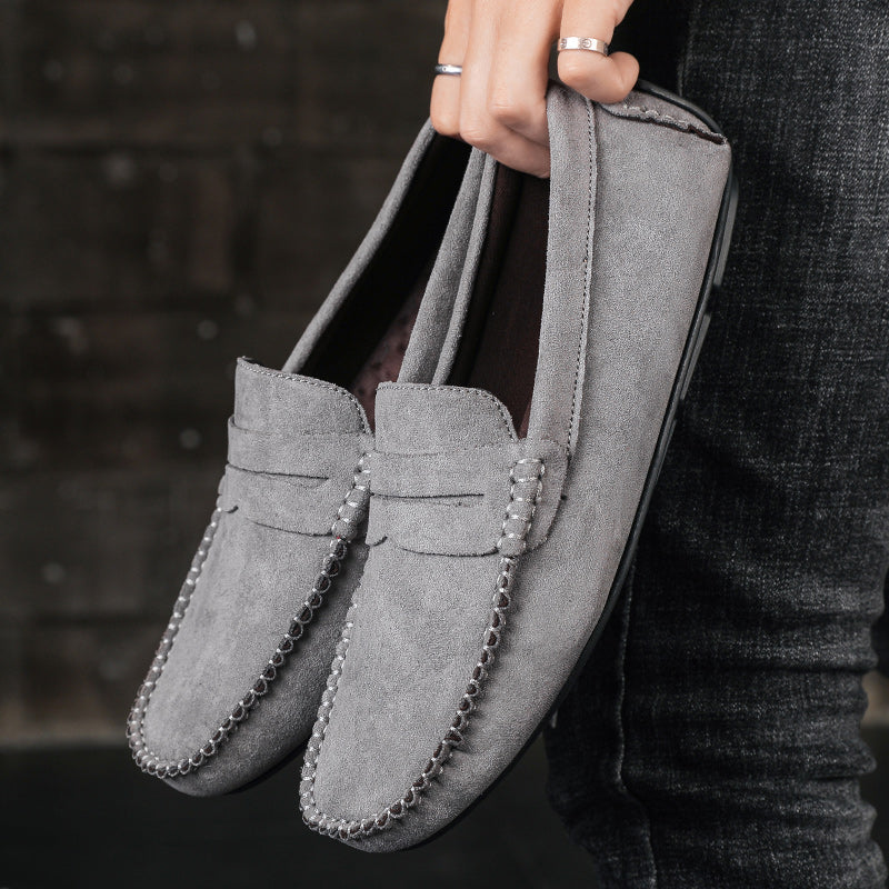 Trend Wildleder Herren Lässige Schuhe Atmungsaktiver Komfort Slip-On Herren Fahr Schuhe Mode Herren Bequeme Schuhe Luxus Marke Mokassins