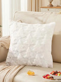 1pc Christmas Pillow Covers, 3D plush Christmas tree pattern Throw Pillowcase, 18x18 inches, for winter home decor on sofas - Sun Studio