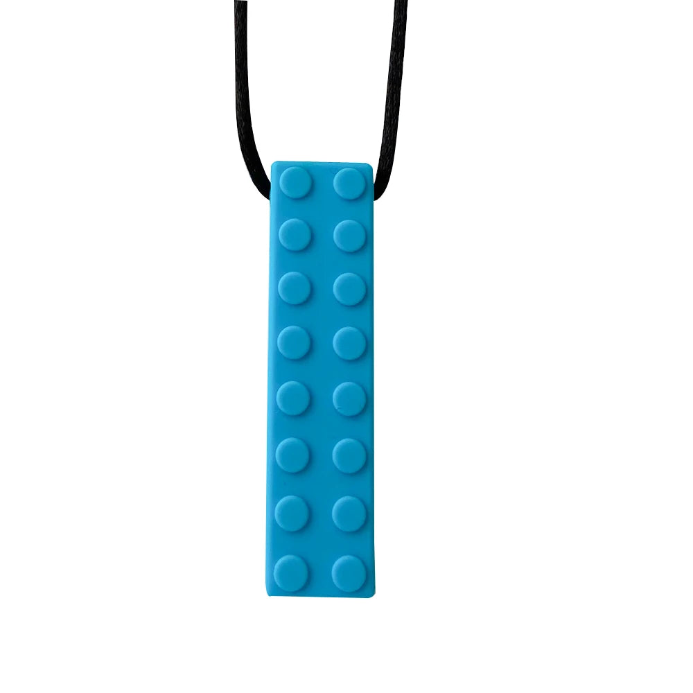 1pcs Silicone Teether Kids Chew Necklace Sensory Chewy Pendant Oral Motor Toys Therapy Tools for Autism ADHD chidren's goods