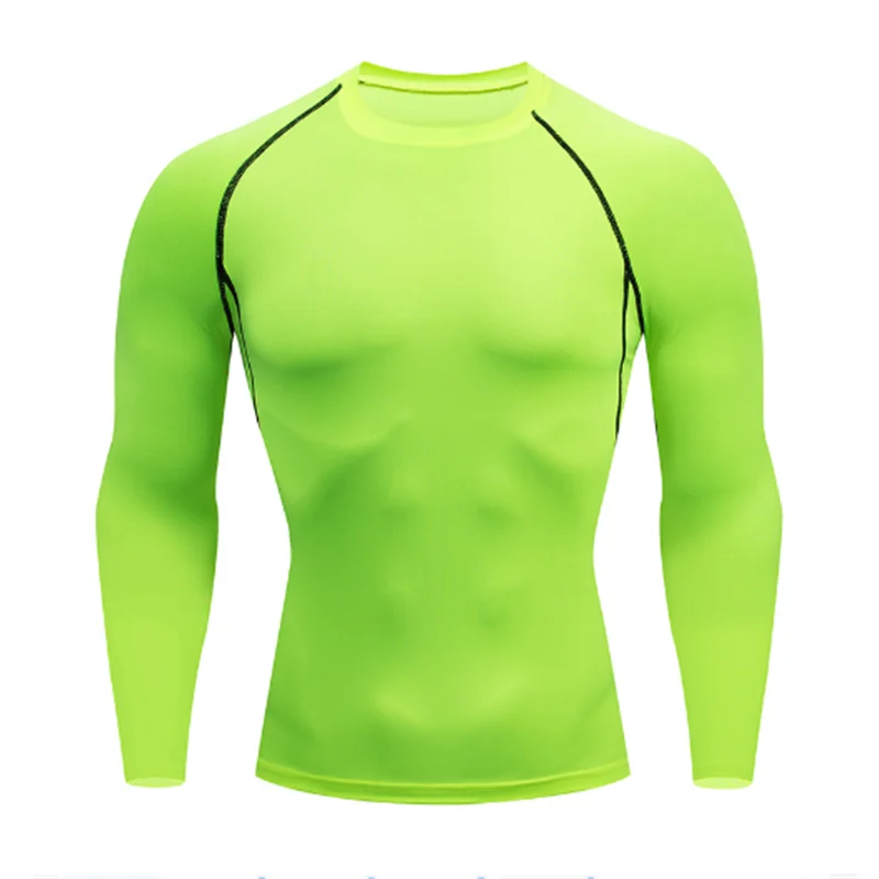 Fitness clothes men's outdoor sports quick drying short sleeved t-shirt training pro running stretch tight fitting clothes yoga - Sun Studio