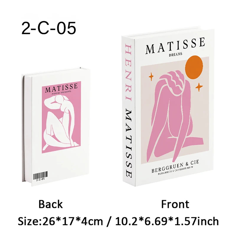 Matisse Fake Books Für Dekoration Aufbewahrungsbox Abstrakte Kaffeetisch Bücher Luxus Schlafzimmer Dekorative Bücher Bauhaus Boho Wohnkultur