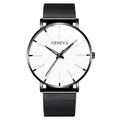 New Fashion Simple Ultra-thin Men Business Watches Steel Mesh Band Male's Quartz Watch Relogio Masculino - Sun Studio