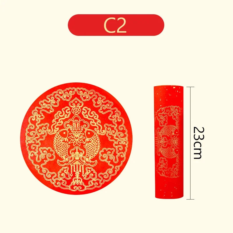 Chinese Spring Festival Scrolls Red Xuan Paper Blank Thicken Chinese Couplets Chunlian Rice Paper New Year Party Door Wedding - Sun Studio
