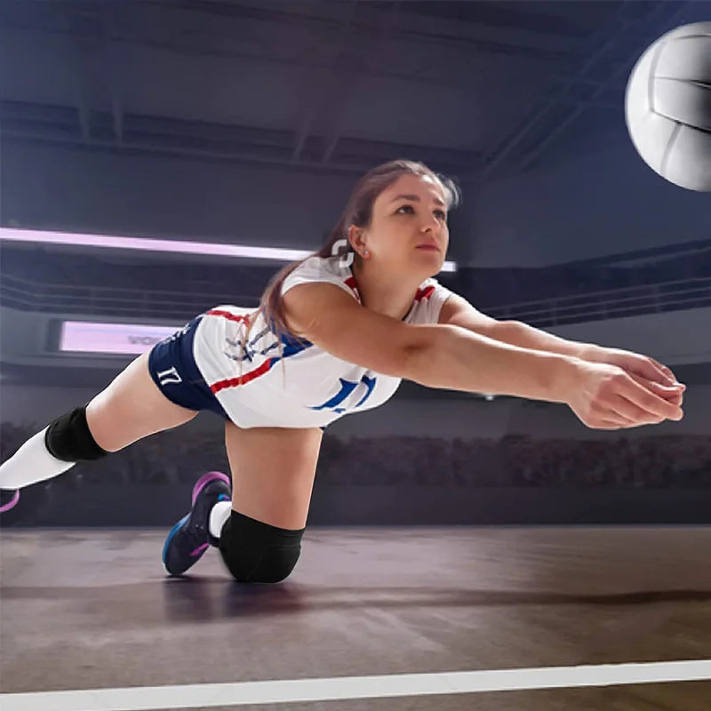 WorthWhile Dancing Knee Pads for Volleyball Yoga Women Kids Men Patella Brace Support EVA Kneepad Fitness Protector Work Gear - Sun Studio