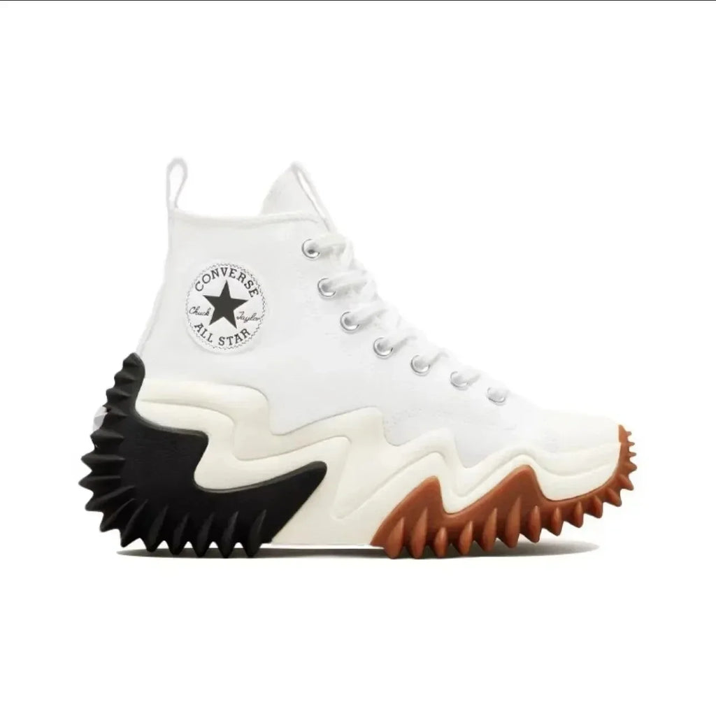 Converse Run Star Motion Future Radio Wave Thick-soled Height-enhancing Platform Shoes for Men and Women High-top Canvas Shoes - Sun Studio