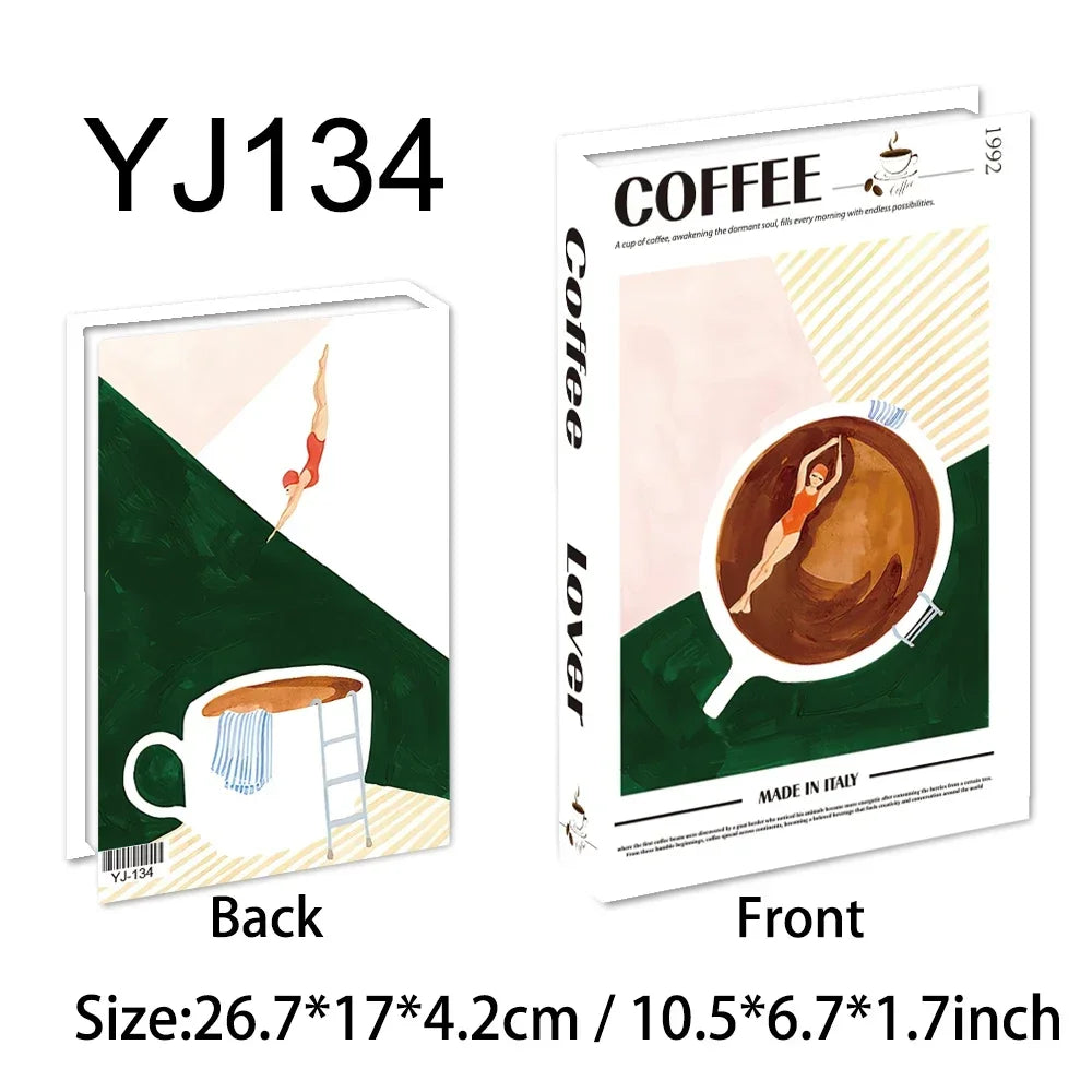 Bunte Reisereihe Fake Bücher für Wohnkultur Kaffeetisch Ornamente Mode Dekoration Bücher für Wohnzimmer Amalfi Italien