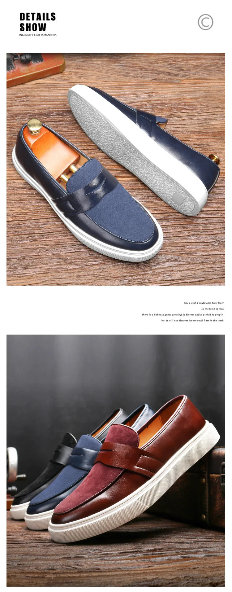 Newest 2025 Autumn Men Suede Leather Loafers Thick Sole Men Slip On Platform Black Party Shoes - Sun Studio