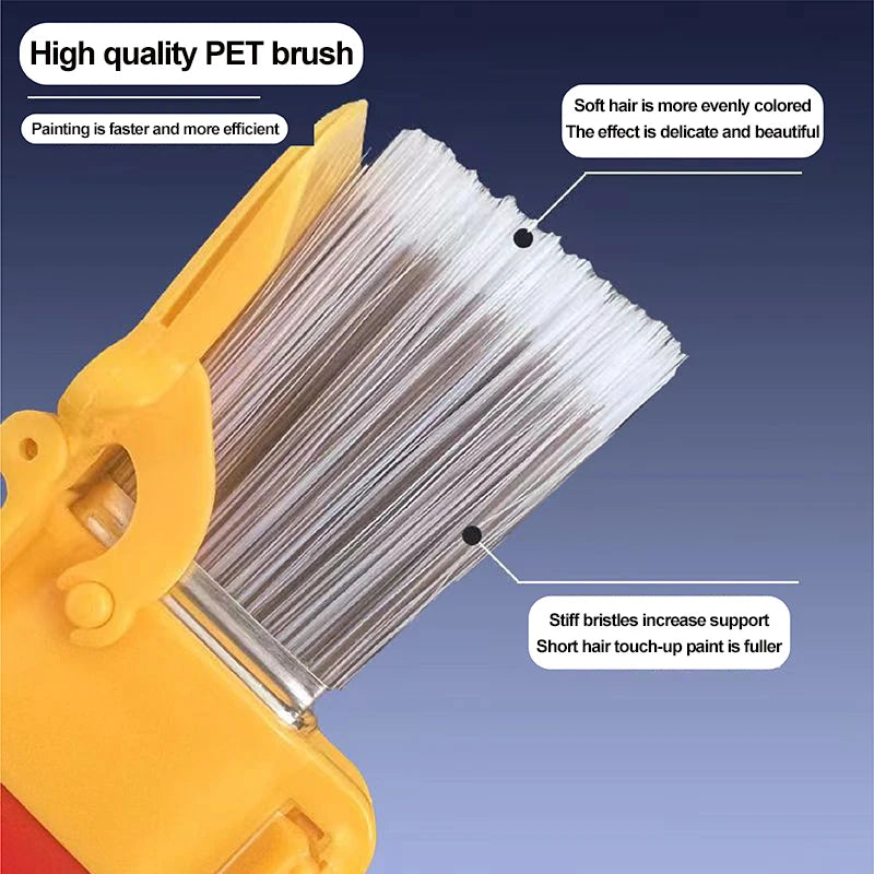 2Pcs/Set Edging Color Separation Paint Brush Handheld Paint Edger Tool Ideal For Indoor and Outdoor Use on Walls and Ceilings - Sun Studio