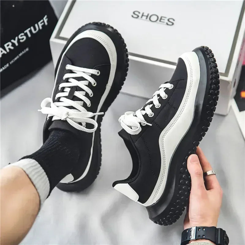 2025 Herren Canvas Schuhe Freizeitschuhe Straßenmode Jugend Flach Skate Schuhe Sneakers Loafers Neu Sommer Atmungsaktive Bequeme Wild