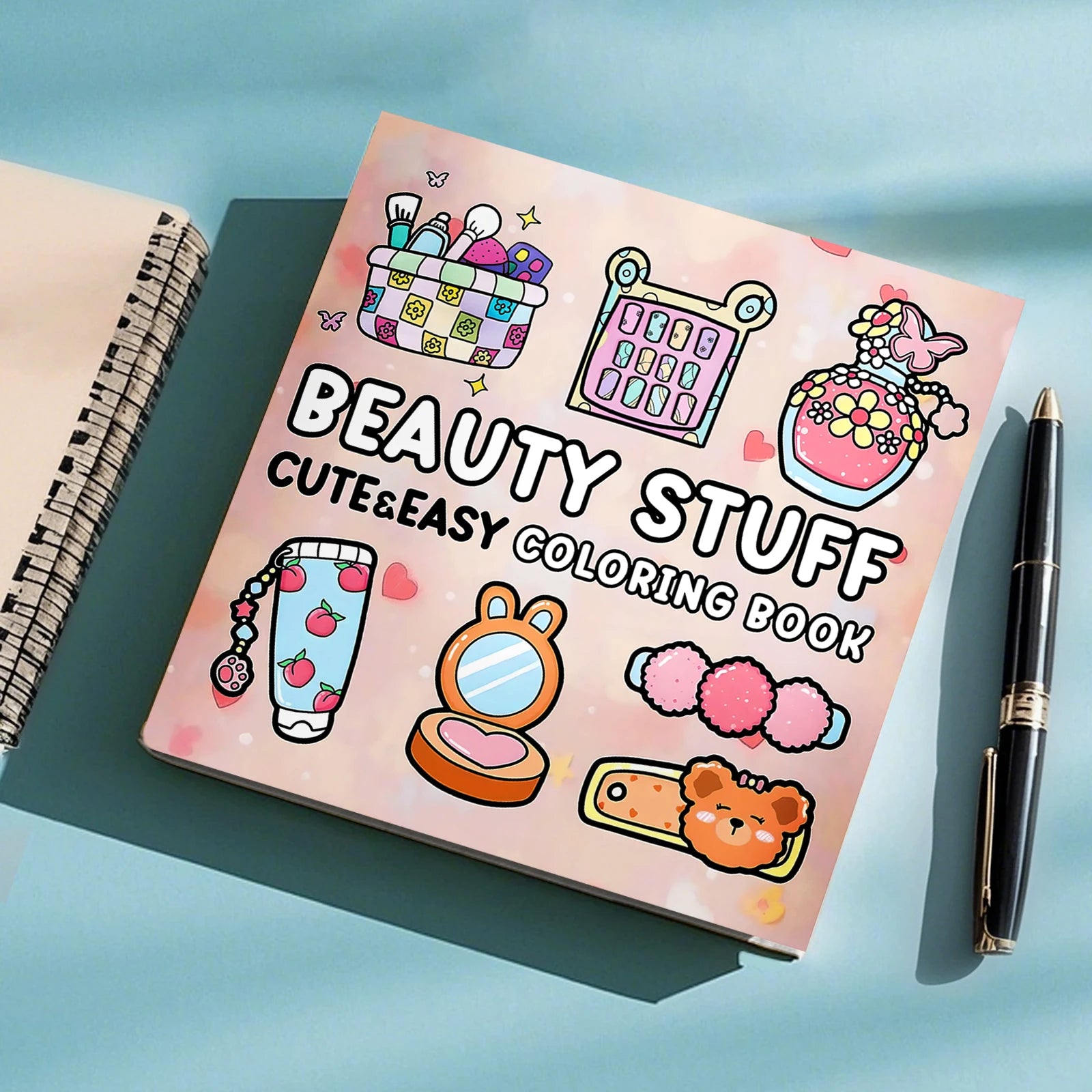 Beauty Stuff Coloring Book 24 Page Adult Picture Books Gift Birthday Party Relieve Stress Kill Time Graffiti Painting Drawing ﻿ - Sun Studio
