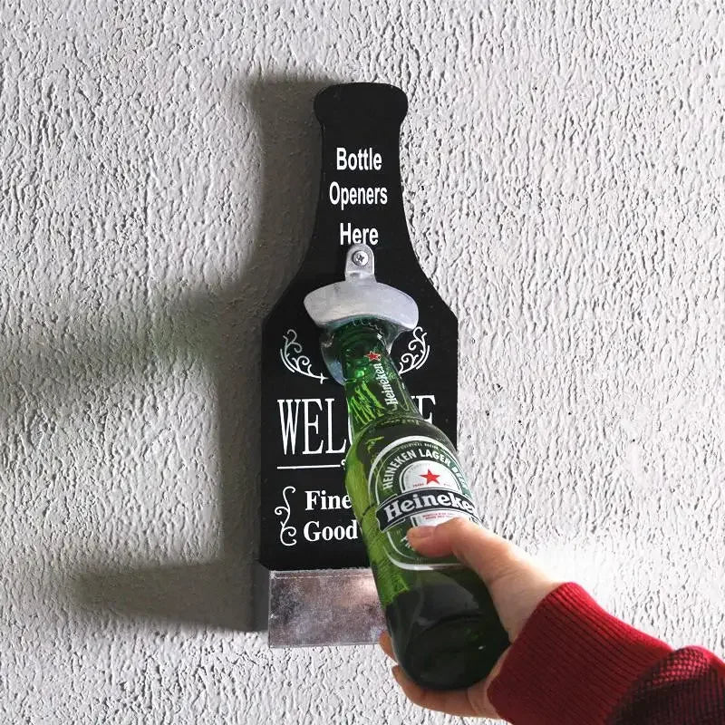 Retro Beer Bottle Opener Creative Storage Box Bar Restaurant Decoration Opener Wall Hanging - Sun Studio