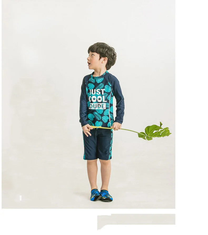 2-10 Years Baby Boy Swimsuit Children's Swimwear for kids Quick Drying Sun Protection Swimwear Clothes set - Sun Studio