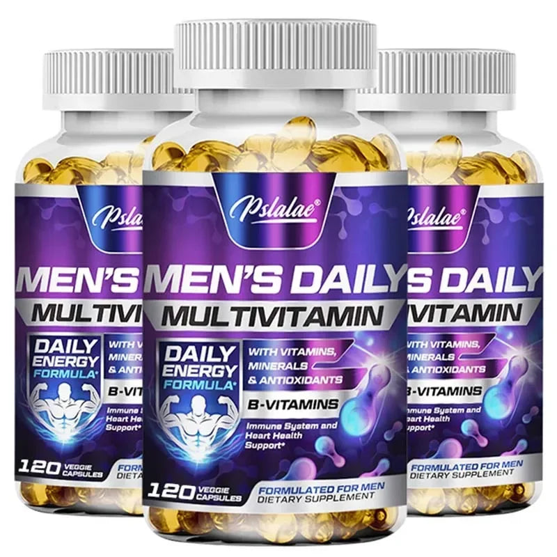 Men's Multivitamin Supplement - Supports Immune Health, Boosts Energy Production, and Improves Vitality and Endurance - Sun Studio
