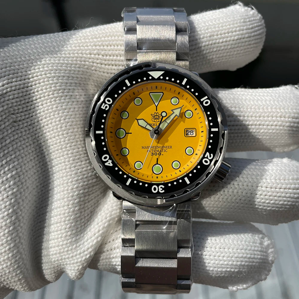 STEELDIVE SD1975 Luxus Automatikuhren Herren Taucheruhr 30Bar Wasserdicht Leuchtende Uhr Saphirglas Mechanische Armbanduhr