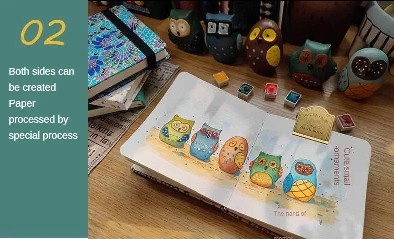 POTENTATE 100% Cotton Watercolor Book Square Sketchbook 300g Art Drawing Sketch Pad potentate бумага акварели - Sun Studio