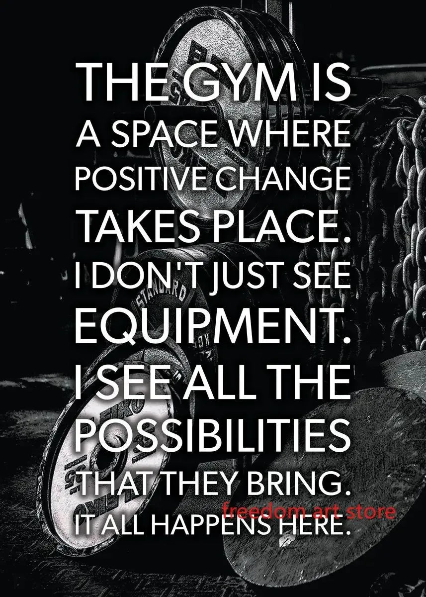 Gym Motivation Muskelmann Bodybuilding Fitness Stärke Langhantel Kunstposter Leinwanddruck Wandbild für Home Gym Dekor