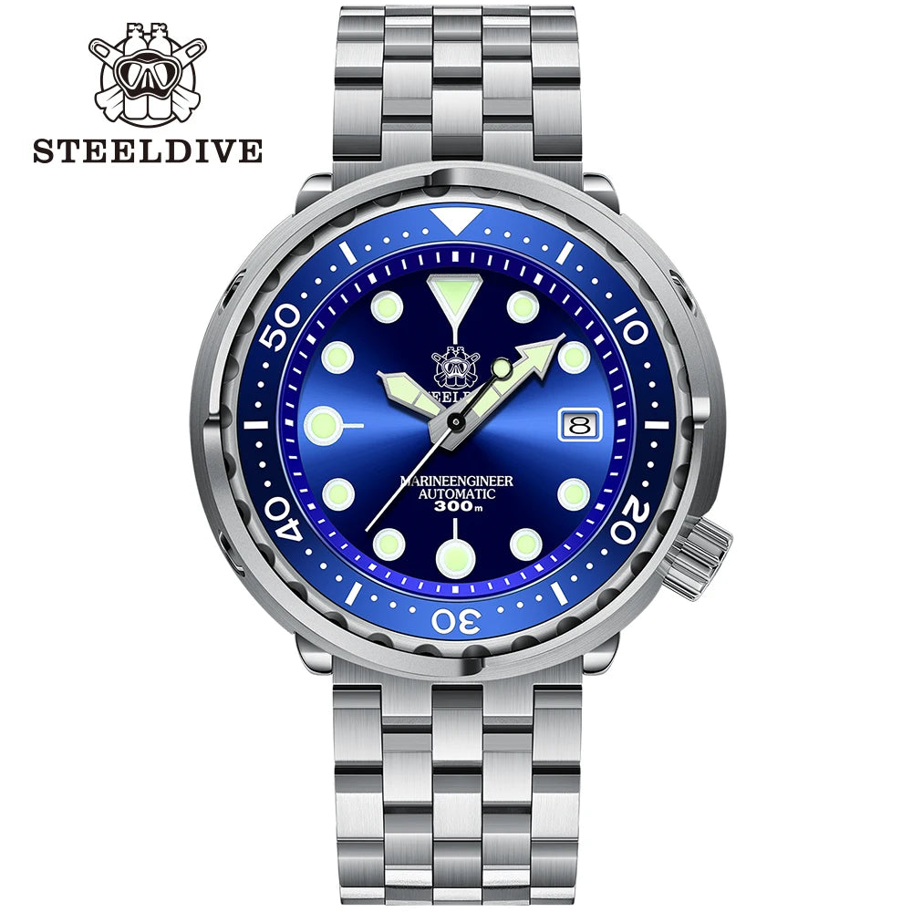 STEELDIVE SD1975 Luxus Automatikuhren Herren Taucheruhr 30Bar Wasserdicht Leuchtende Uhr Saphirglas Mechanische Armbanduhr