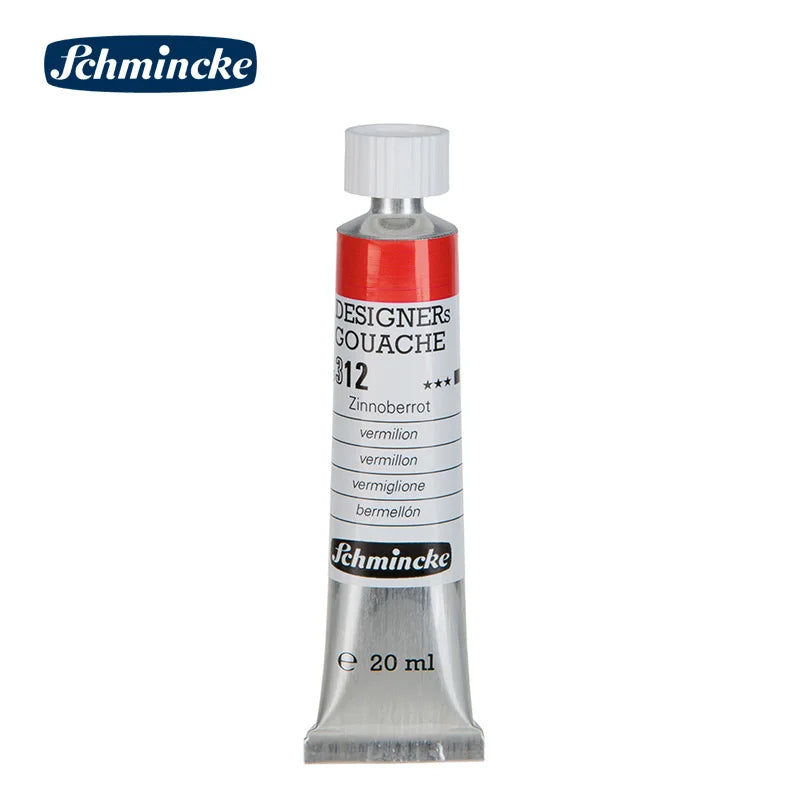 Germany Schmincke Designer Gouache Paint Tube 20ml Opaque Gouache Paint Professional Artist 48 Colors Drawing Art Supplies Cute - Sun Studio
