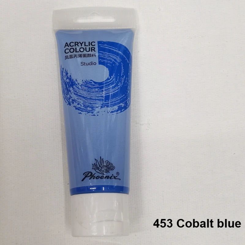 75ml Acrylfarbe Ungiftig Nicht verblassend, reiche Pigmente für Maler, Erwachsene für Leinwand Holz Ton Stoff Keramik Bastelbedarf
