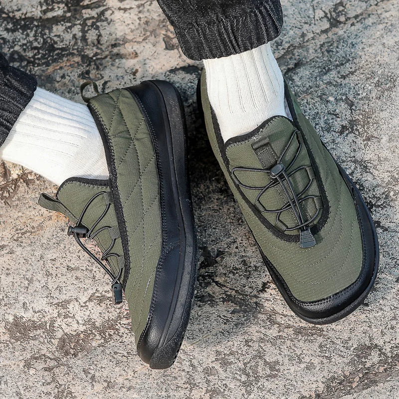 New Winter Warm Snow Barefoot Casual Shoes Waterproof Non-Slip Women Men Hiking Shoes Outdoor Warm Fur Work Ankle Shoes Big Size - Sun Studio