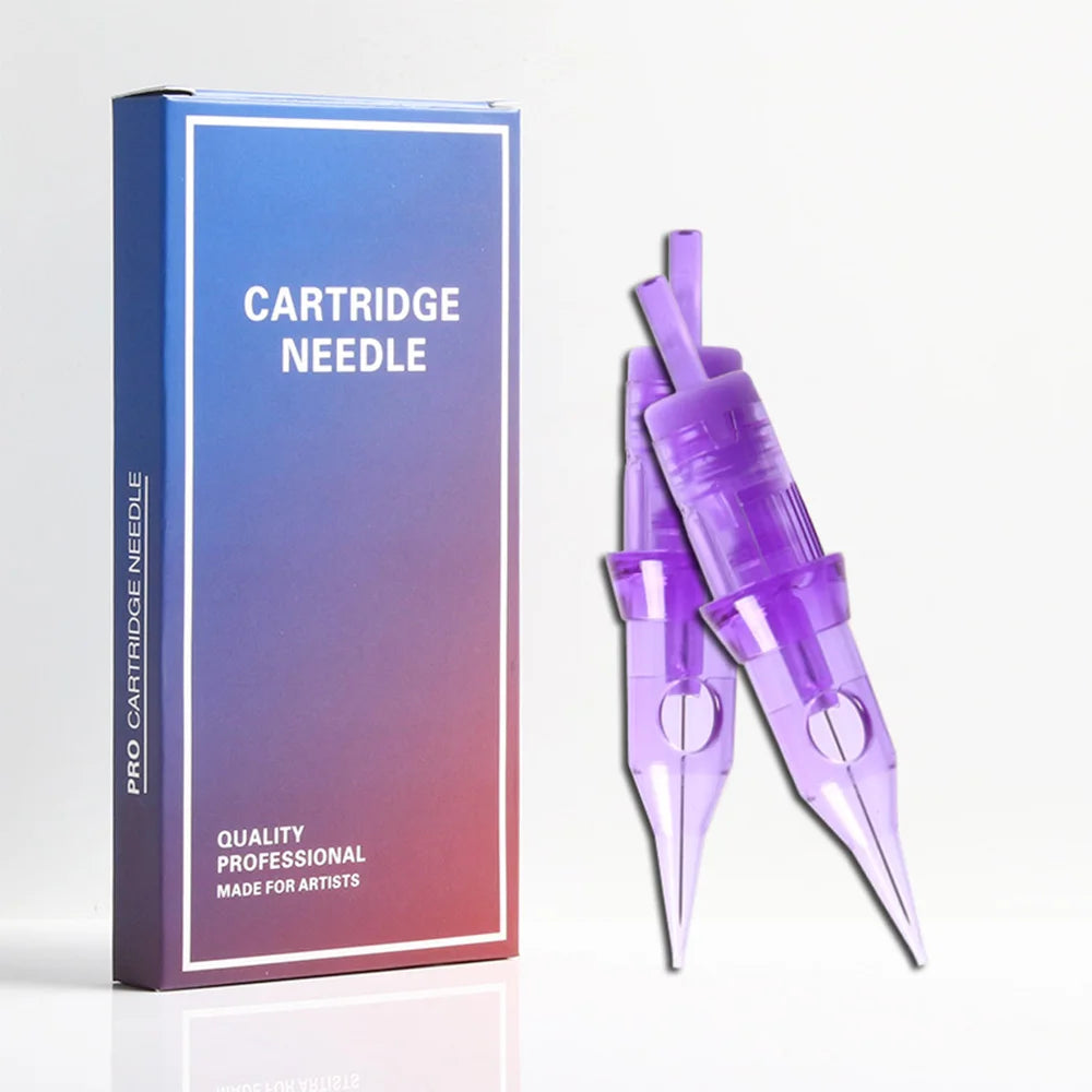 10pcs/Box Tattoo Needles Cartridge Disposable Sterilized Safety Needle RS/RL/RM/M1 With Membrane For Tattoo Rotary Machines - Sun Studio