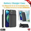 6800mAh Outdoor Backup Battery Portable Soft Silicone Charging Case for IPhone16 ProMax 15 14 13 12 11 XSmax 8 7 6 Full Series - Sun Studio