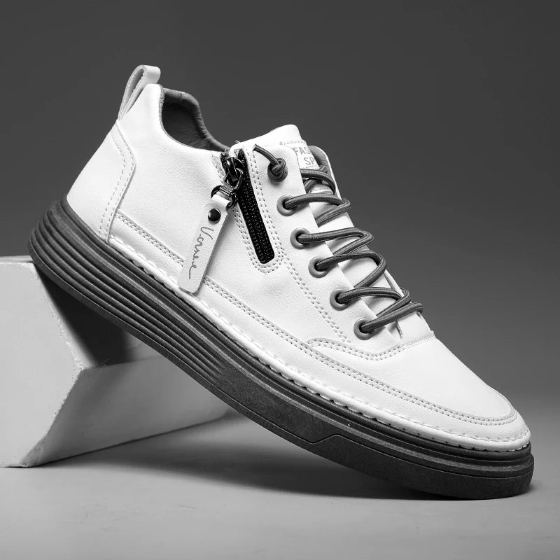 Sports Shoes Men's High-top Casual Shoes Platform Footboard Shoes Spring and Autumn Comfortable Fabrics Luxury Designer Shoes - Sun Studio