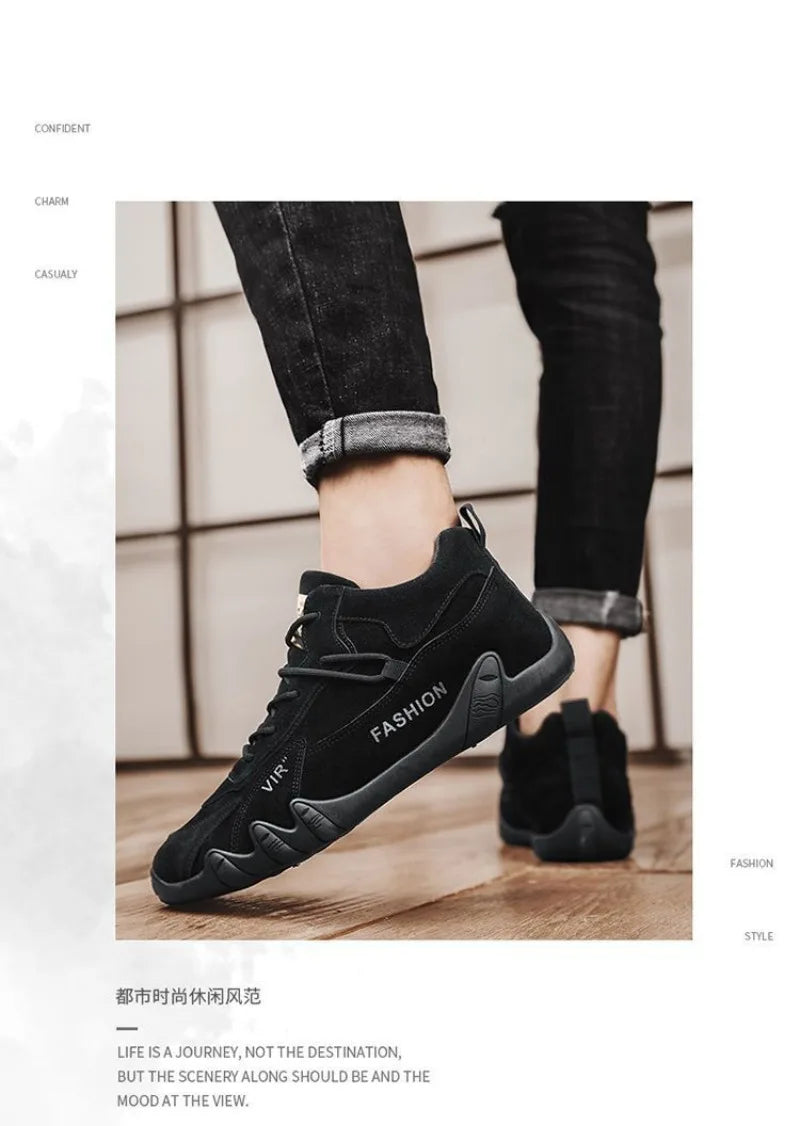 Outdoor Fashion Men's Shoes Loafers Comfort Walking Vulcanzed Sneakers Men Original Men's Ankle Boot Non Slip Work Shoes for Men - Sun Studio