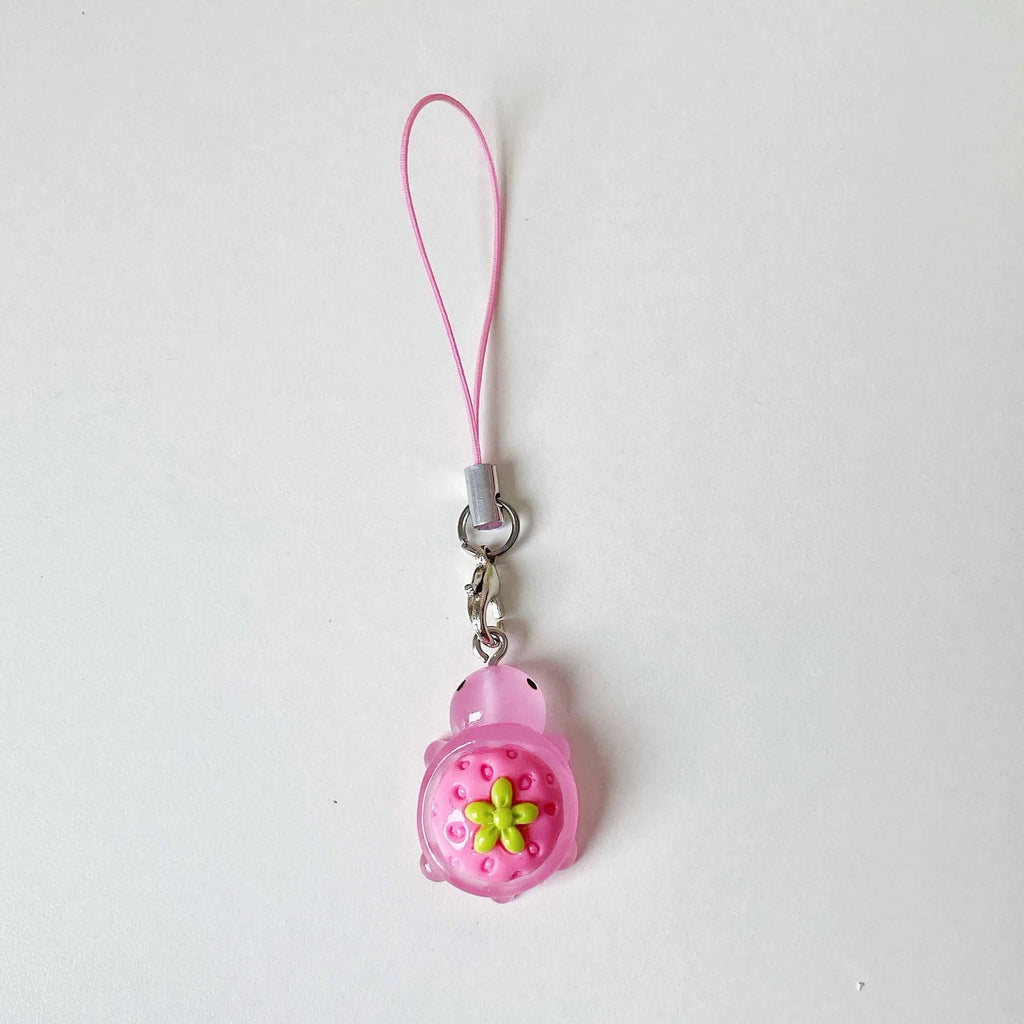 2025 New Design 1 Piece Cute Strawberry Turtle Mobile Phone Charms Cute Keycord Keychains Lanyard Decoration Strap Accessories - Sun Studio