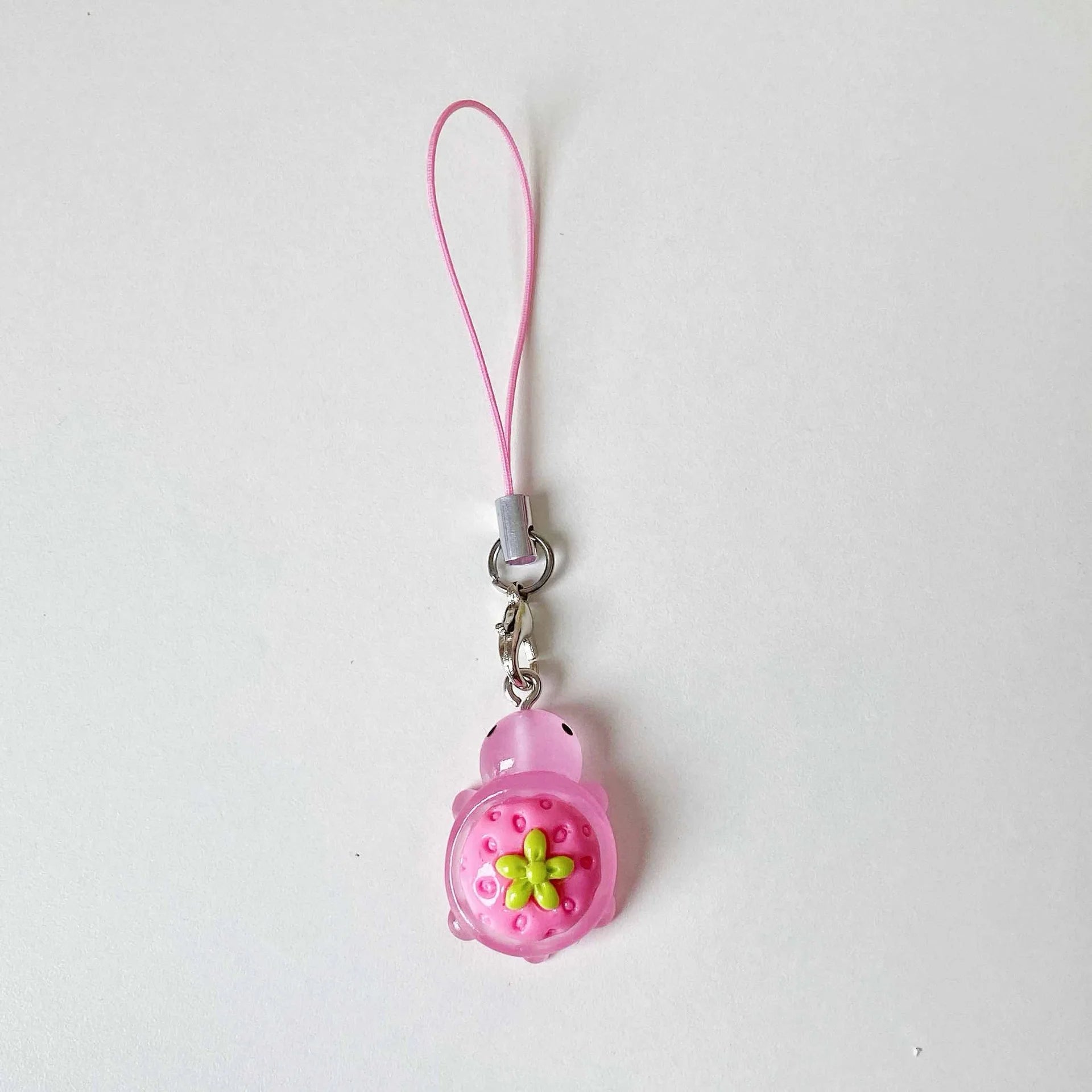 2025 New Design 1 Piece Cute Strawberry Turtle Mobile Phone Charms Cute Keycord Keychains Lanyard Decoration Strap Accessories - Sun Studio